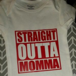 Custom 'Straight Outta' Onsie